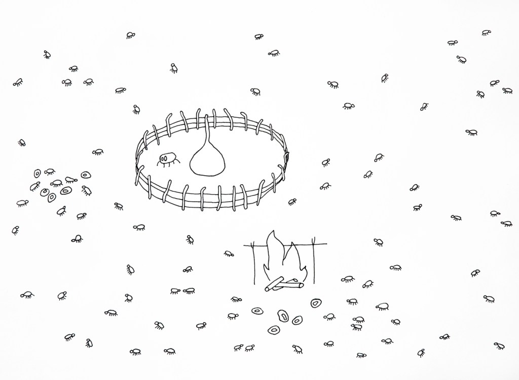 gathering for picket fence parade