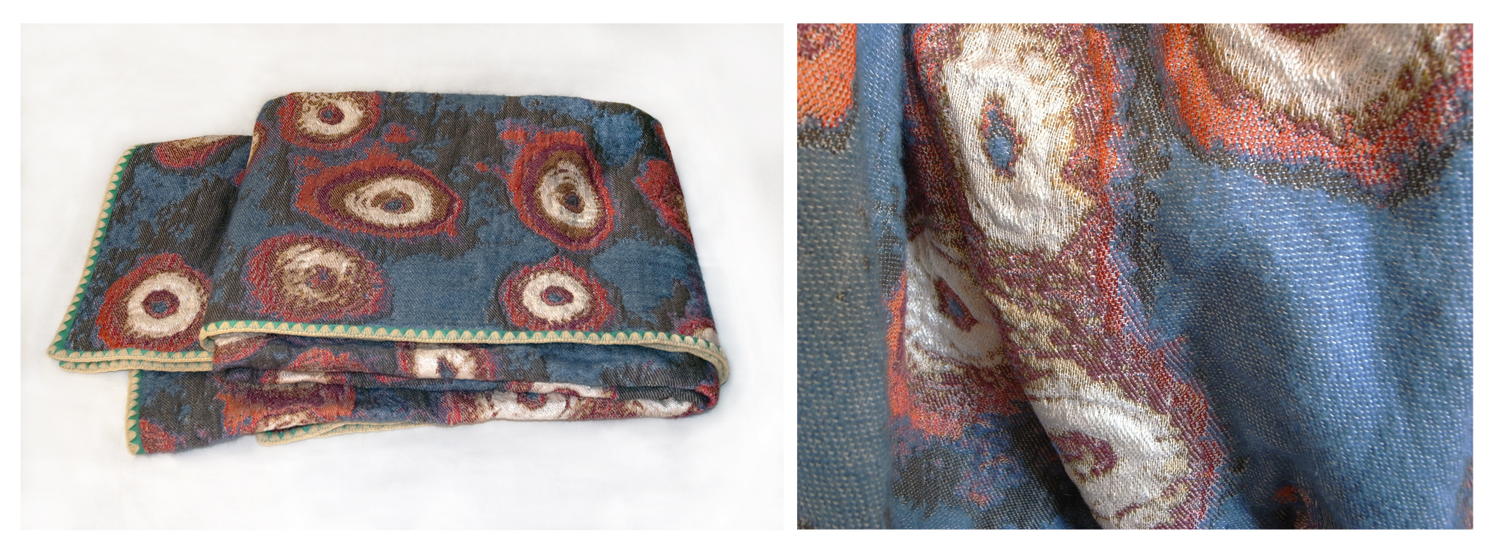 noctiluca blanket detail and folded whole