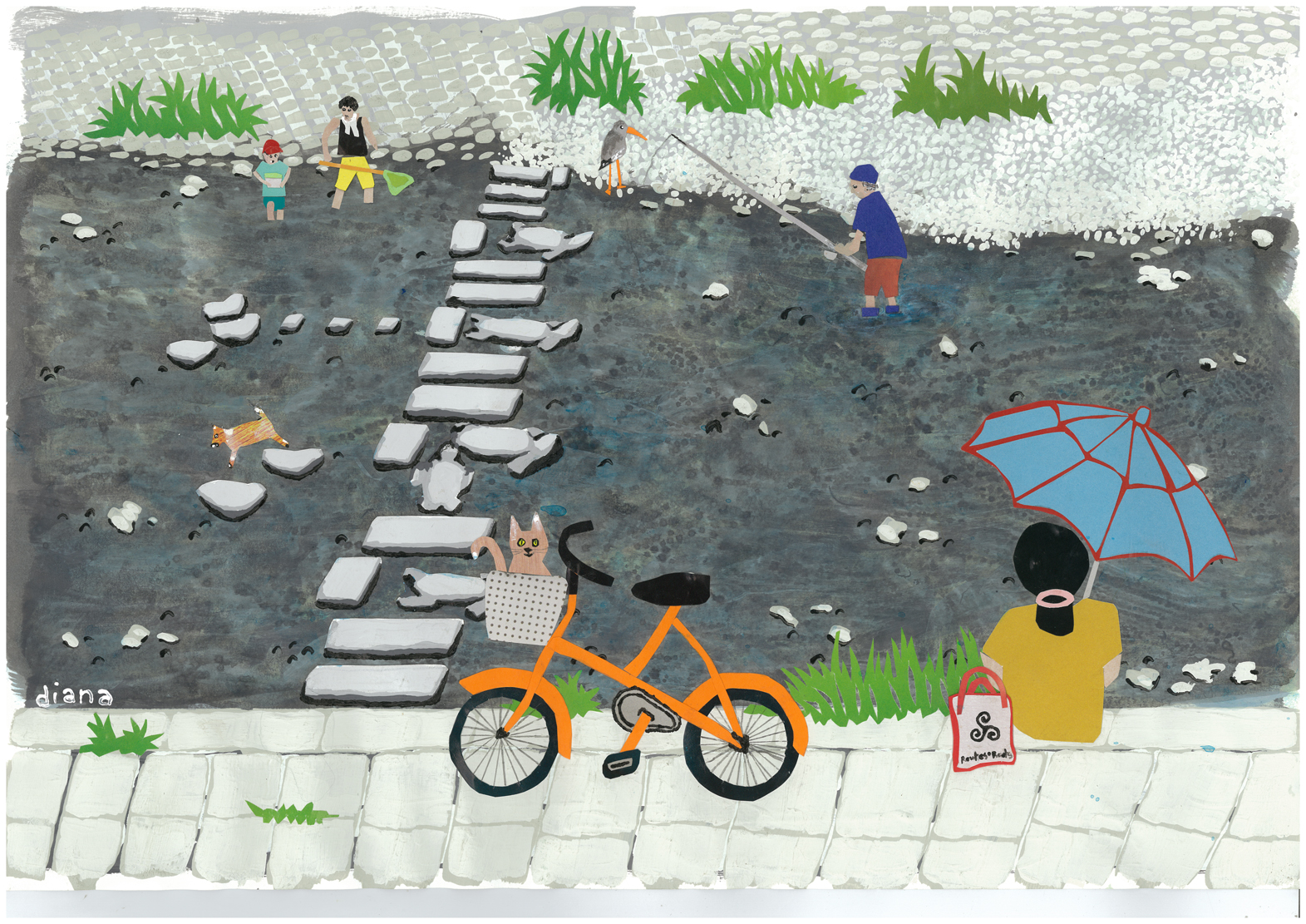 loving simple things in life at Kamogawa